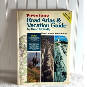 Firestone Road Atlas Vacation Guide Rand McNally United States Canada Mex 1983